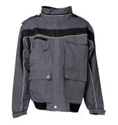 Jacke PLALINE, schiefergrau/schwarz, Größe 4XL