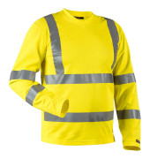 Herren Warnschutz-Langarmshirt 3381 gelb Große 2XL