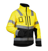 Jacke 4900, Softshell, gelb/schwarz, Größe L