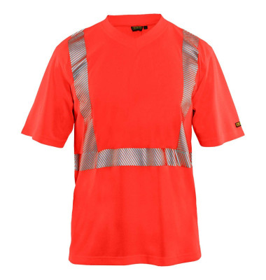 unisex Warnschutz Shirt 3386 rot Große 4XL unisex Warnschutz Shirt 3386 rot Große 4XL