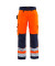 Arbeitshose 7155, Warnschutz, Damen, high vis orange/marineblau, Größe 36