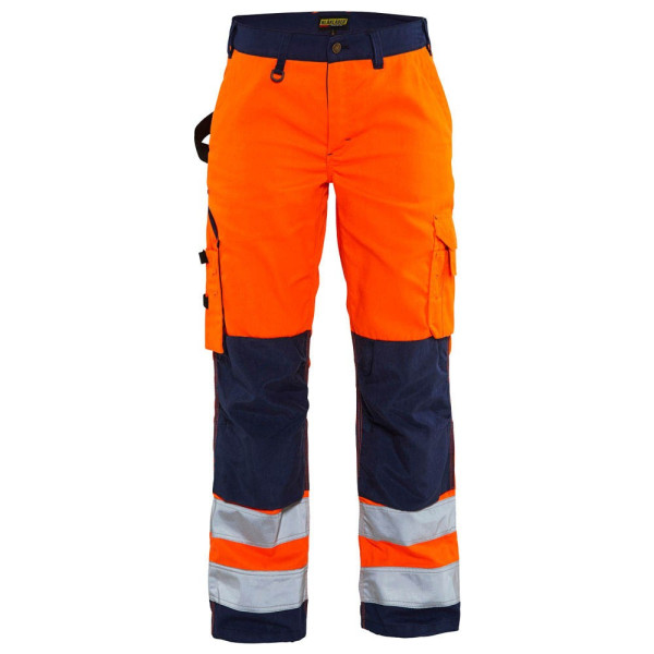 7330509502464 - Arbeitshose 7155 Warnschutz Damen high vis orange marineblau Größe 24 7330509502464 BLAKLÄDER 7330509502464 - Arbeitshose 7155 Warnschutz Damen high vis orange marineblau Größe 24 7330509502464 BLAKLÄDER