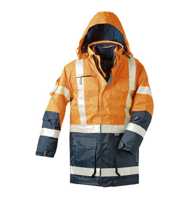 Jacke WALLACE, orange/marineblau, Größe 3XL Jacke WALLACE, orange/marineblau, Größe 3XL