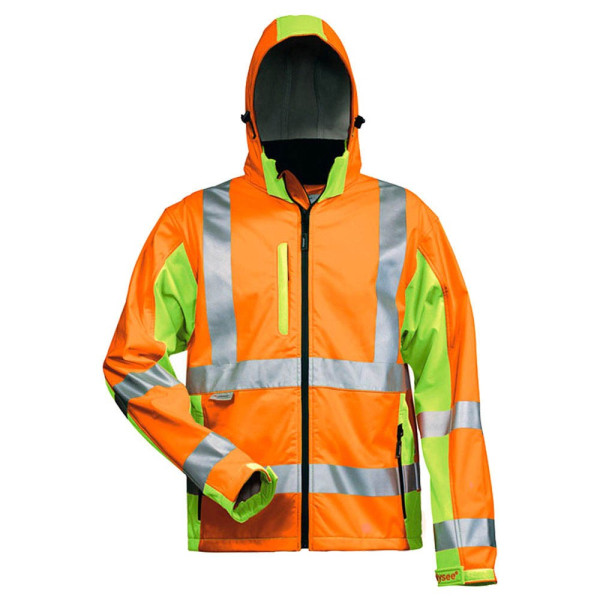 4025888255515 - Elysee - hoss Warnschutz-Softshelljacke Orange Gelb en iso 20471 3 GrS 4025888255515 - Elysee - hoss Warnschutz-Softshelljacke Orange Gelb en iso 20471 3 GrS