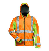 Jacke HOSS, Softshell, orange/gelb, Größe L