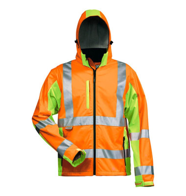 Jacke HOSS, Softshell, orange/gelb, Größe 3XL Jacke HOSS, Softshell, orange/gelb, Größe 3XL