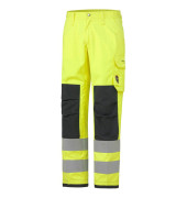 Arbeitshose ABERDEEN, Warnschutz, Unisex, flammhemmend, gelb, Größe 54