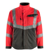 Jacke Oxford, rot/anthrazit, Größe L