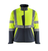 Jacke Kiama, Softshell, gelb/schwarzblau, Größe 3XL