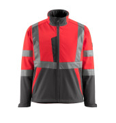 Jacke Kiama, Softshell, rot/anthrazit, Größe 4XL