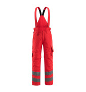 Arbeitshose Ashford, Warnschutz, Unisex, hi-vis rot, Größe 4XL