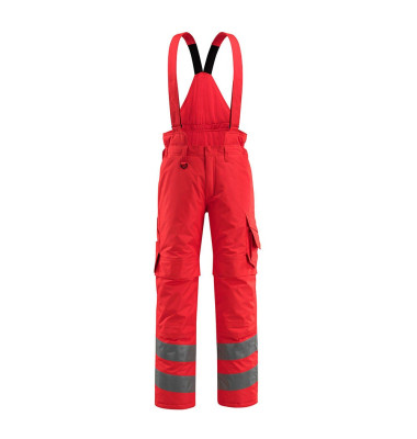 Arbeitshose Ashford, Warnschutz, Unisex, hi-vis rot, Größe 4XL