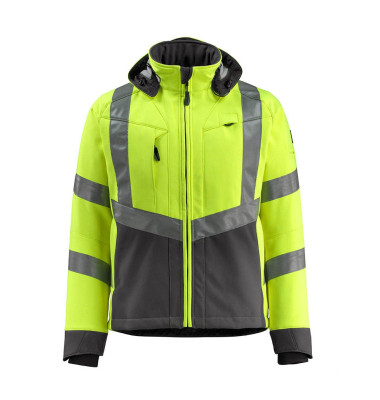 Jacke Blackpool, Softshell, warngelb/anthrazit, Größe 4XL Jacke Blackpool, Softshell, warngelb/anthrazit, Größe 4XL