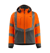 Jacke Blackpool, Softshell, warnorange/anthrazit, Größe XL
