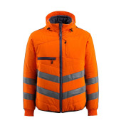 Jacke Dartford, Thermo, orange/schwarzblau, Größe 3XL