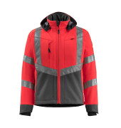 Jacke Blackpool, Softshell, rot/anthrazit, Größe 4XL