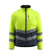 Jacke SHEFFIELD, Fleece, gelb/schwarzblau, Größe M
