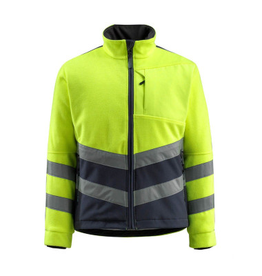 Jacke SHEFFIELD, Fleece, gelb/schwarzblau, Größe M Jacke SHEFFIELD, Fleece, gelb/schwarzblau, Größe M