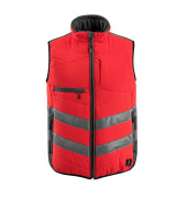 unisex Warnweste Grimsby rot Größe 4XL
