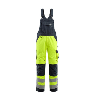 Arbeitshose Newcastle, Warnschutz, Unisex, hi-vis gelb/schwarzblau, Größe 26 Arbeitshose Newcastle, Warnschutz, Unisex, hi-vis gelb/schwarzblau, Größe 26