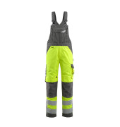 Arbeitshose Newcastle, Warnschutz, Unisex, hi-vis gelb/dunkelanthrazit, Größe 48