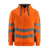 unisex Warnschutz-Langarmshirt Corby orange Große L