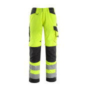 Arbeitshose Kendal, Warnschutz, Unisex, hi-vis gelb/schwarz, Größe 66