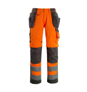 Arbeitshose Wigan, Warnschutz, Unisex, hi-vis orange/dunkelanthrazit, Größe 54