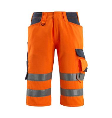 Arbeitshose Luton, Warnschutz, Unisex, hi-vis orange/schwarzblau, Größe 68 Arbeitshose Luton, Warnschutz, Unisex, hi-vis orange/schwarzblau, Größe 68