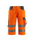 Arbeitshose Luton, Warnschutz, Unisex, hi-vis orange/schwarzblau, Größe 68