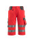 Arbeitshose Luton, Warnschutz, Unisex, hi-vis rot/dunkelanthrazit, Größe 50