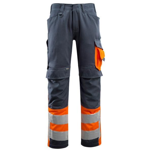 5711074291601 - Arbeitshose Leeds Warnschutz Unisex schwarzblau hi-vis orange Größe 28 5711074291601 MASCOT 5711074291601 - Arbeitshose Leeds Warnschutz Unisex schwarzblau hi-vis orange Größe 28 5711074291601 MASCOT
