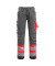 Arbeitshose Leeds, Warnschutz, Unisex, dunkelanthrazit/hi-vis rot, Größe 48