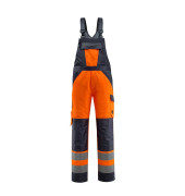Arbeitshose Gosford, Warnschutz, Unisex, hi-vis orange/schwarzblau, Größe 25