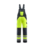 Arbeitshose Gosford, Warnschutz, Unisex, hi-vis gelb/schwarzblau, Größe 110