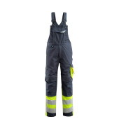Arbeitshose Sunderland, Warnschutz, Unisex, schwarzblau/hi-vis gelb, Größe 58