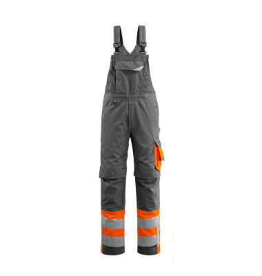 Arbeitshose Sunderland, Warnschutz, Unisex, dunkelanthrazit/hi-vis orange, Größe 25 Arbeitshose Sunderland, Warnschutz, Unisex, dunkelanthrazit/hi-vis orange, Größe 25