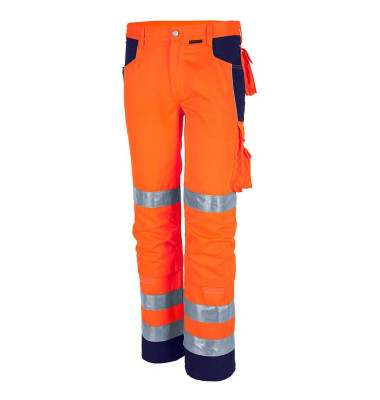 Arbeitshose PRO-Warnschutz, Warnschutz, Herren, warnorange/marine, Größe 24 Arbeitshose PRO-Warnschutz, Warnschutz, Herren, warnorange/marine, Größe 24