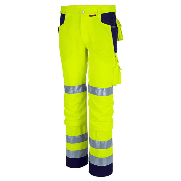 4046987036423 - Arbeitshose pro Warnschutz in warngelb marine Größe 27 - Bundhose - Warnschutz für PROfessionals - warngelb marine - 27 - Qualitex 4046987036423 - Arbeitshose pro Warnschutz in warngelb marine Größe 27 - Bundhose - Warnschutz für PROfessionals - warngelb marine - 27 - Qualitex