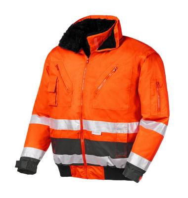 Jacke VANCOUVER, leuchtorange/grau, Größe 3XL