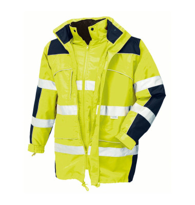 Jacke TORONTO, leuchtgelb/navy, Größe 3XL