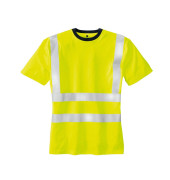 unisex Warnschutz Shirt HOOGE gelb Große 3XL