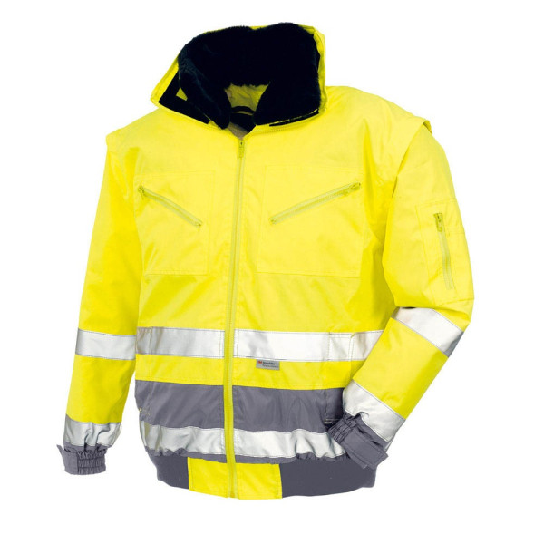 4031301031499 - Warnschutz-Pilotenjacke VANCOUVER leuchtgelb grau Größe XXL - leuchtgelb grau 4031301031499 - Warnschutz-Pilotenjacke VANCOUVER leuchtgelb grau Größe XXL - leuchtgelb grau