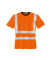 unisex Warnschutz Shirt HOOGE orange Große M