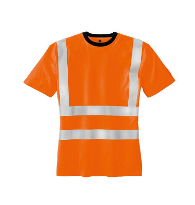 unisex Warnschutz Shirt HOOGE orange Große 2XL