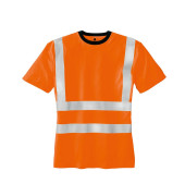 unisex Warnschutz Shirt HOOGE orange Große L