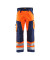 Arbeitshose 1566, Warnschutz, Herren, high vis orange/marineblau, Größe 32