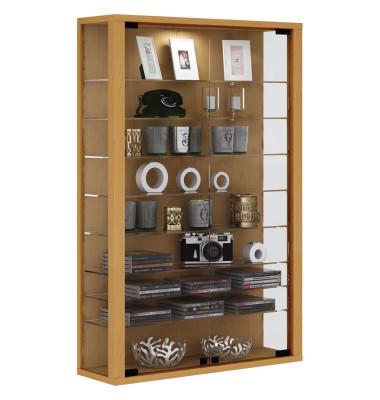 Vitrosa Mini Vitrine buche 8 Fachböden Vitrosa Mini Vitrine buche 8 Fachböden