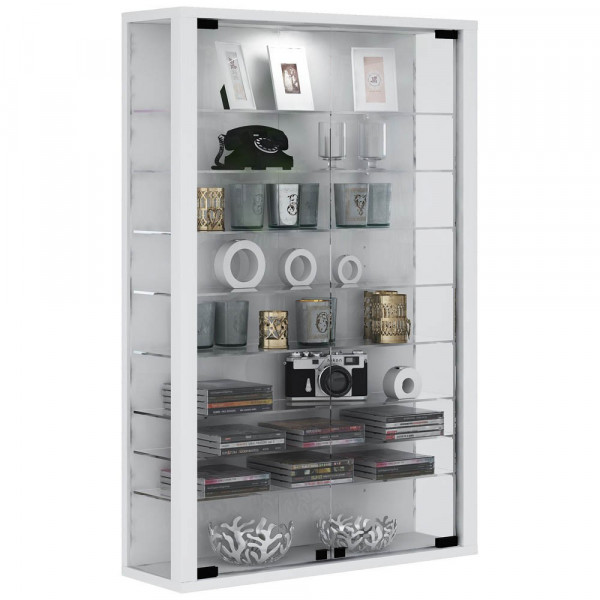 4051814334313 - Wandregal Glasvitrine hängend Vitrine Glas mit ESG-Sicherheitsglas Maße H 91 x B 59 x T 18 cm Hängevitrine Glas Modern und platzsparend Glas Vitrinenschrank - Vitrosa Mini Gr 59 weiß B59cm H91cm T18cm Holzwerkstoff Holz Spanplatte Glas Regale 4051814334313 - Wandregal Glasvitrine hängend Vitrine Glas mit ESG-Sicherheitsglas Maße H 91 x B 59 x T 18 cm Hängevitrine Glas Modern und platzsparend Glas Vitrinenschrank - Vitrosa Mini Gr 59 weiß B59cm H91cm T18cm Holzwerkstoff Holz Spanplatte Glas Regale