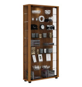 Lumo Maxi Vitrine nussbaum 8 Fachböden